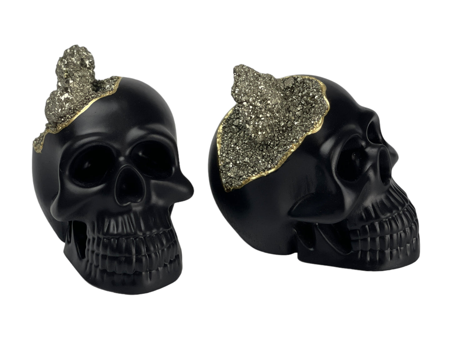 Pyrite Skull Head (black)