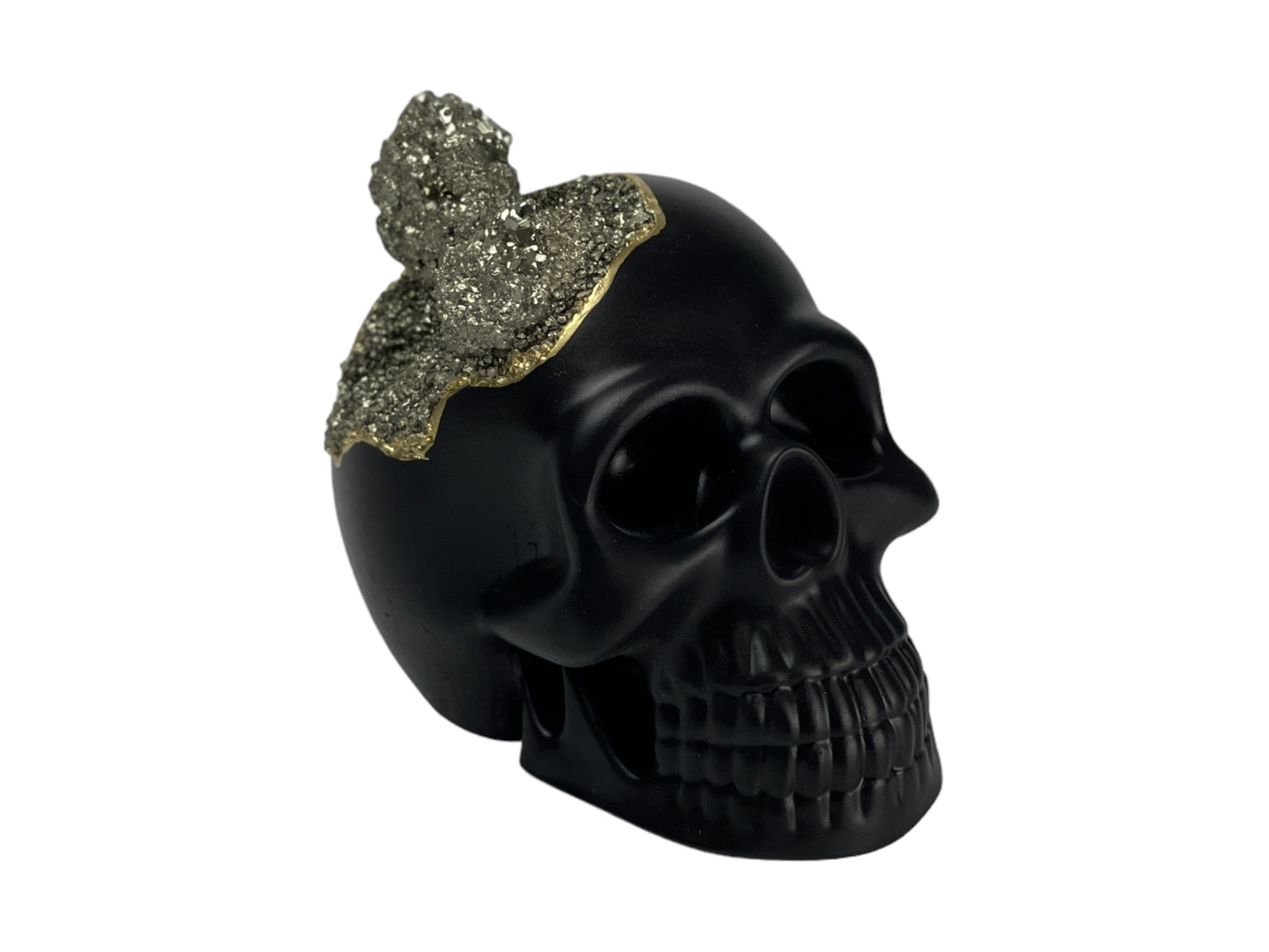 Pyrite Skull Head (black)