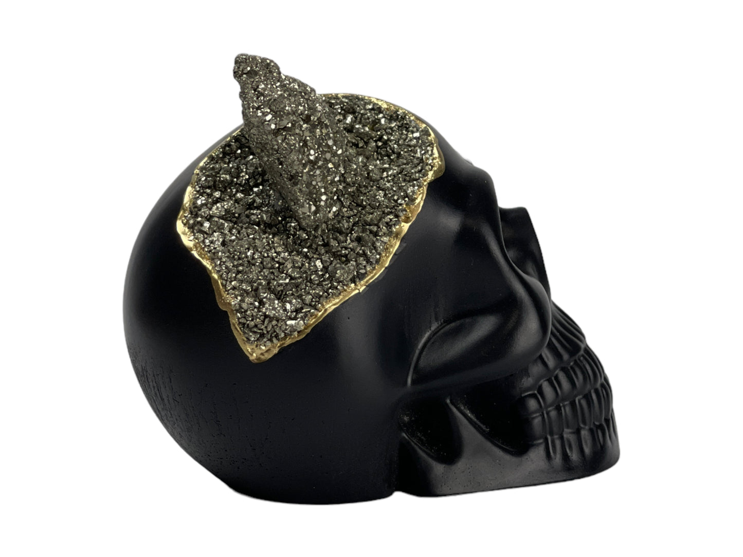 Pyrite Skull Head (black)