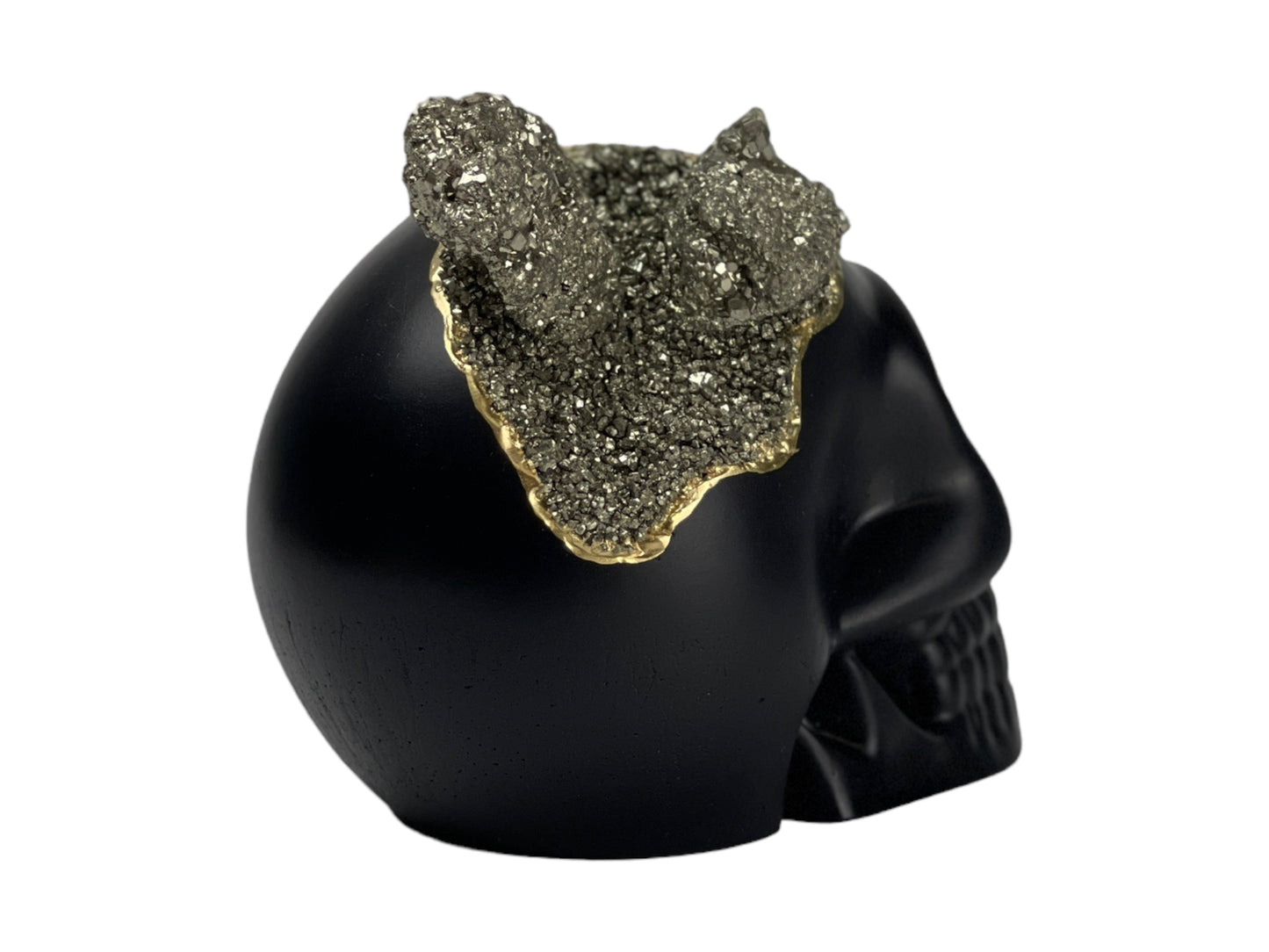 Pyrite Skull Head (black)