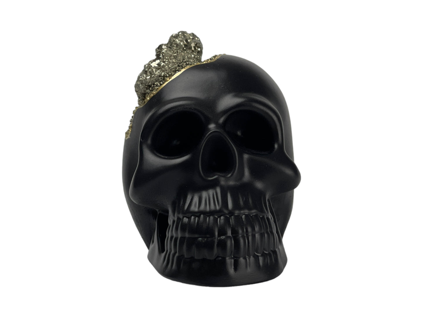 Pyrite Skull Head (black)