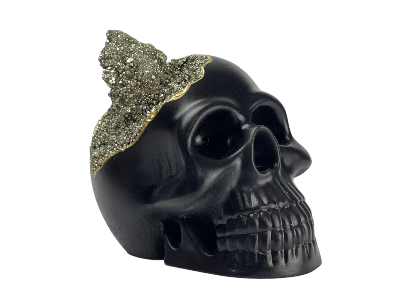 Pyrite Skull Head (black)