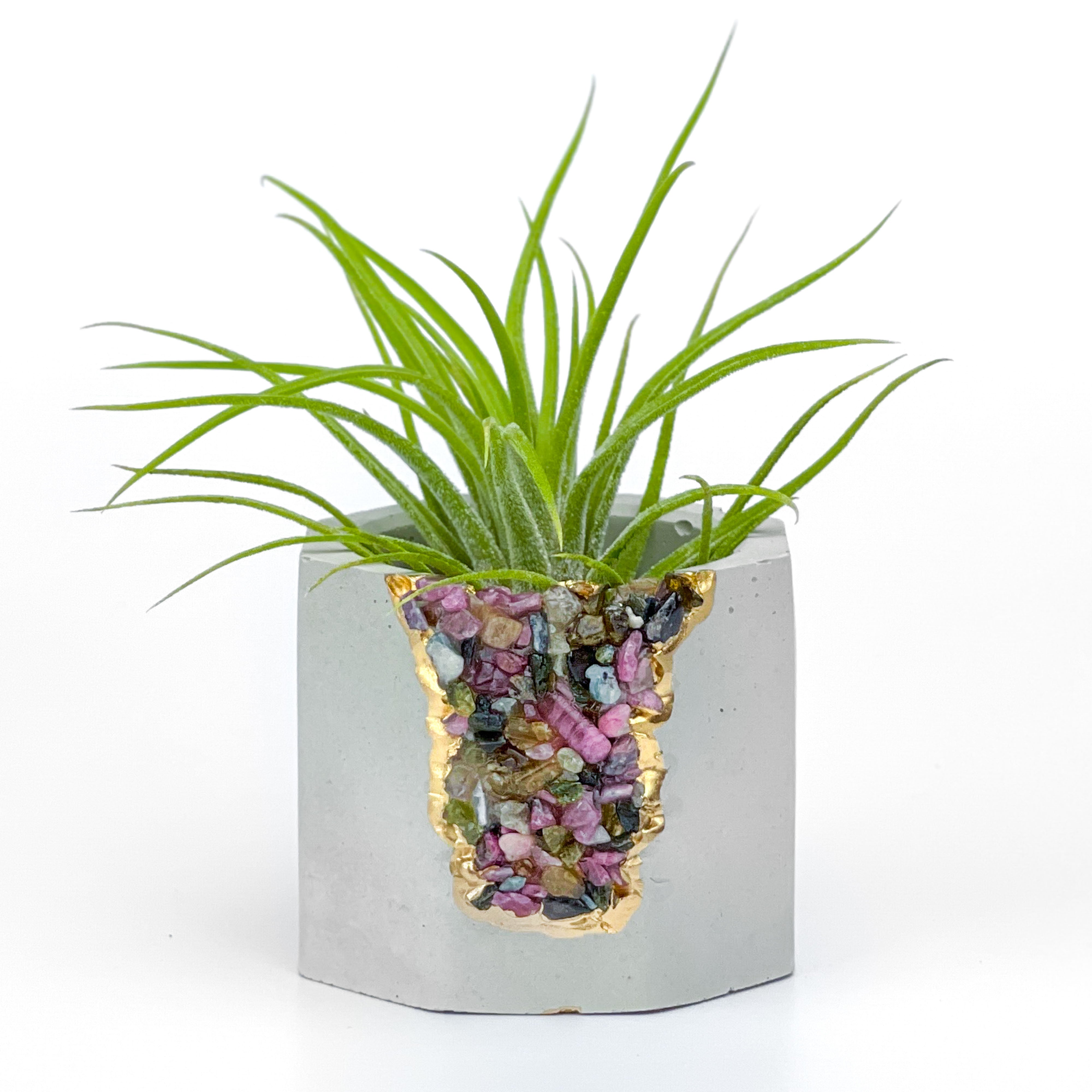 6 inch PLANTER FLUORITE GEODE pot, Crystal Planter Pot, Gemstone decor –  AURA 8 HOME