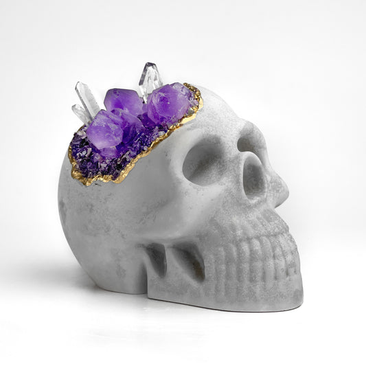 Amethyst Skull Head