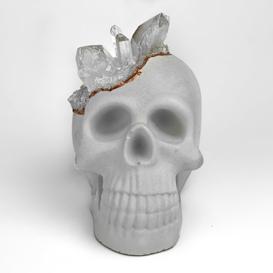 Clear Quartz Skull Head