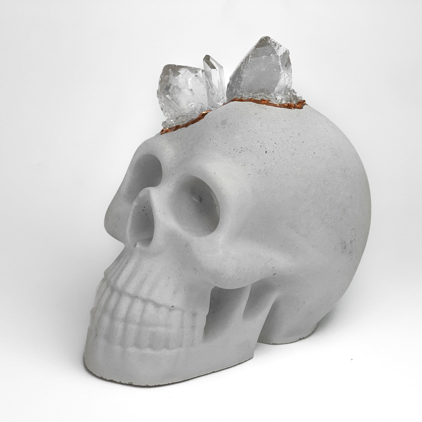 Clear Quartz Skull Head