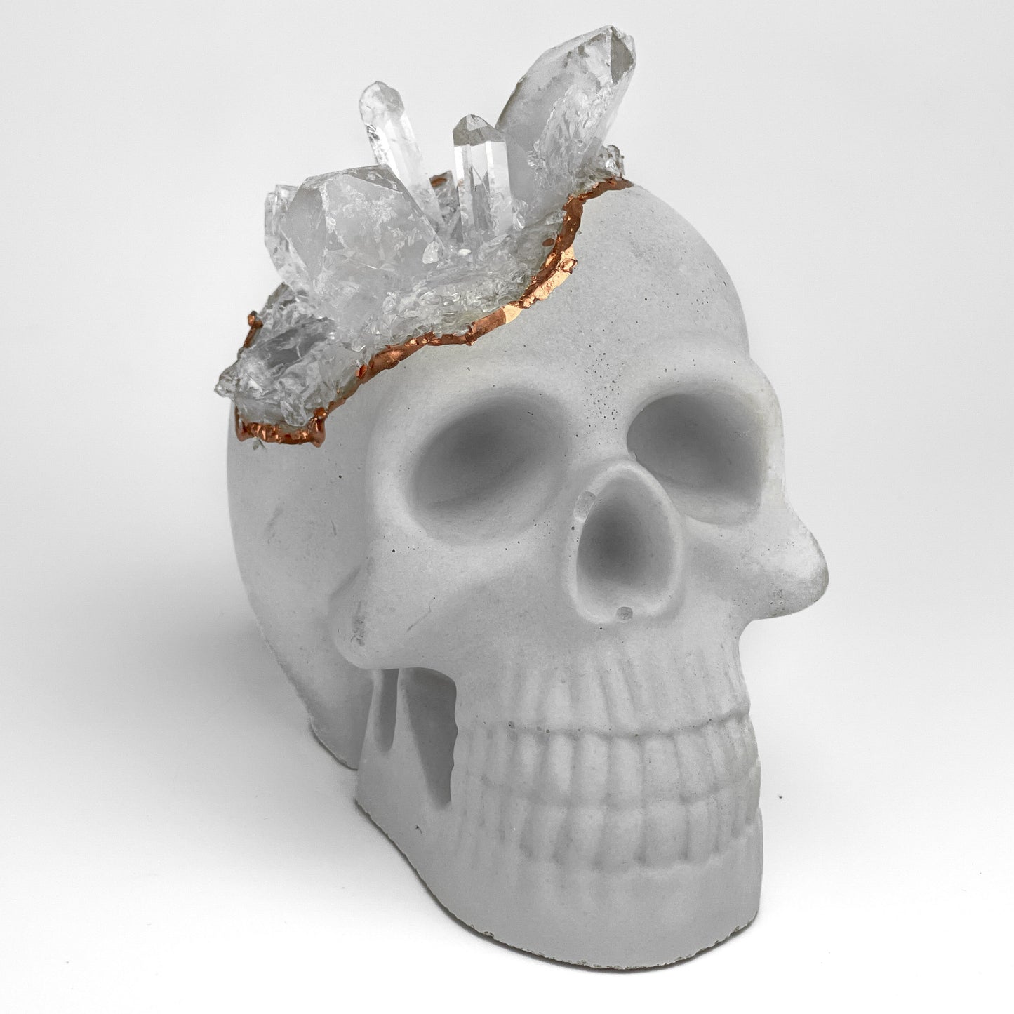 Clear Quartz Skull Head
