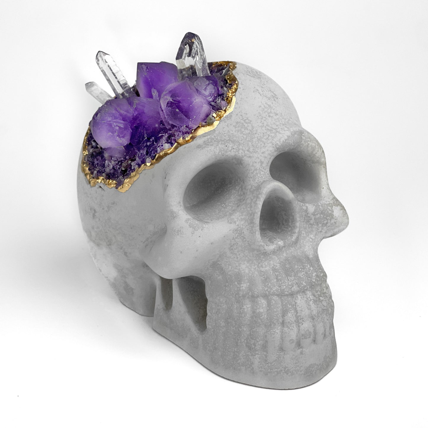Amethyst Skull Head