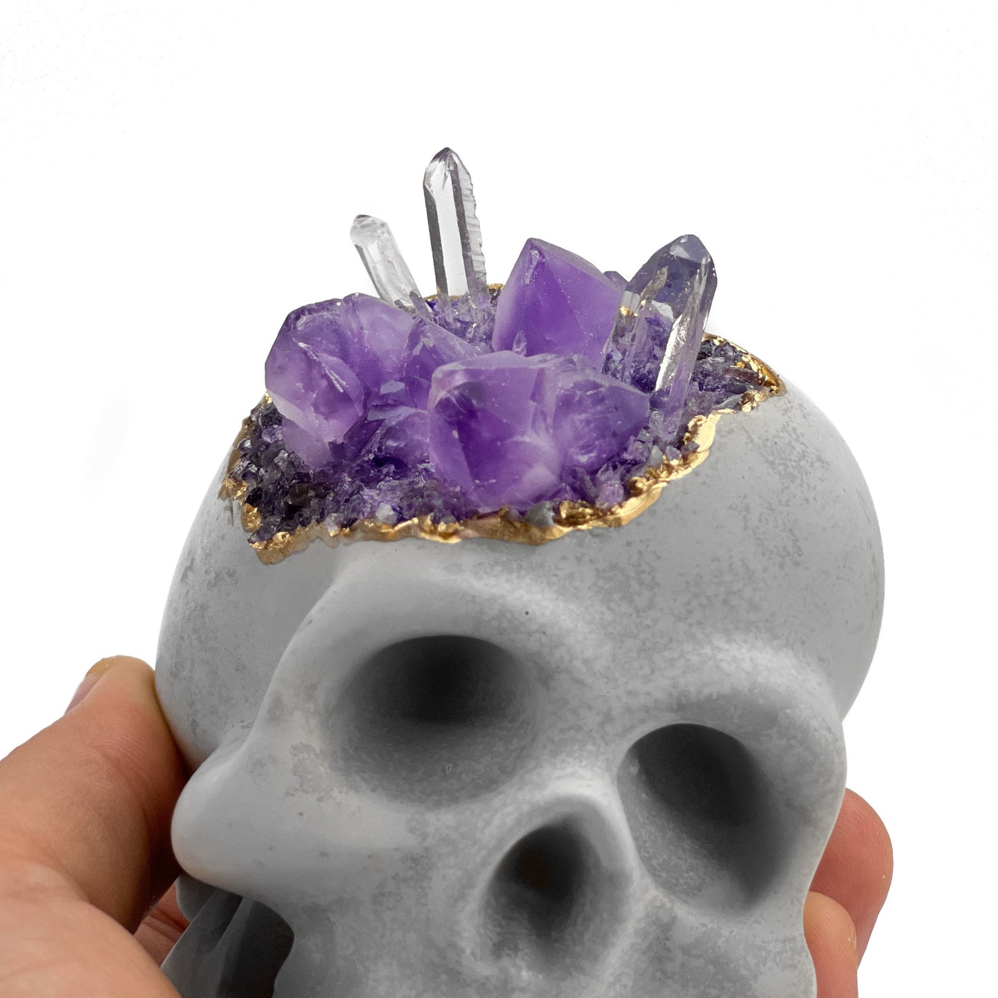Amethyst Skull Head