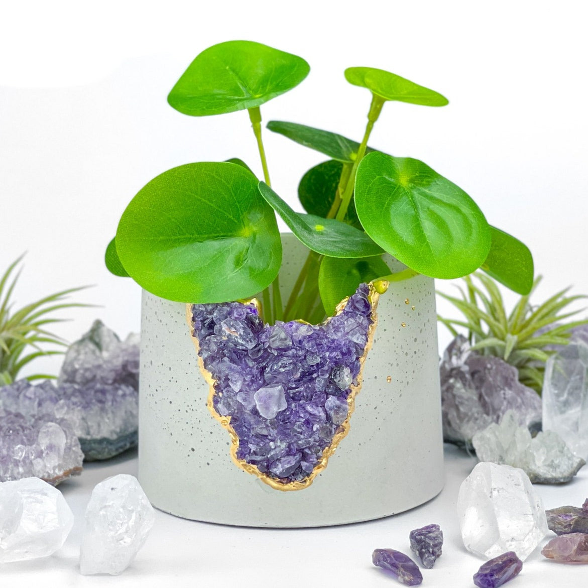 crystal plant pot 3" Geode Planter