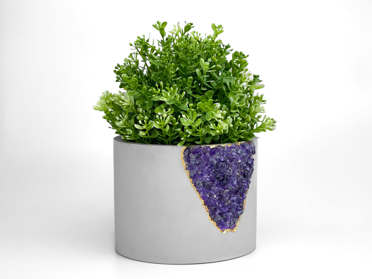 6 inch PLANTER AMETHYST