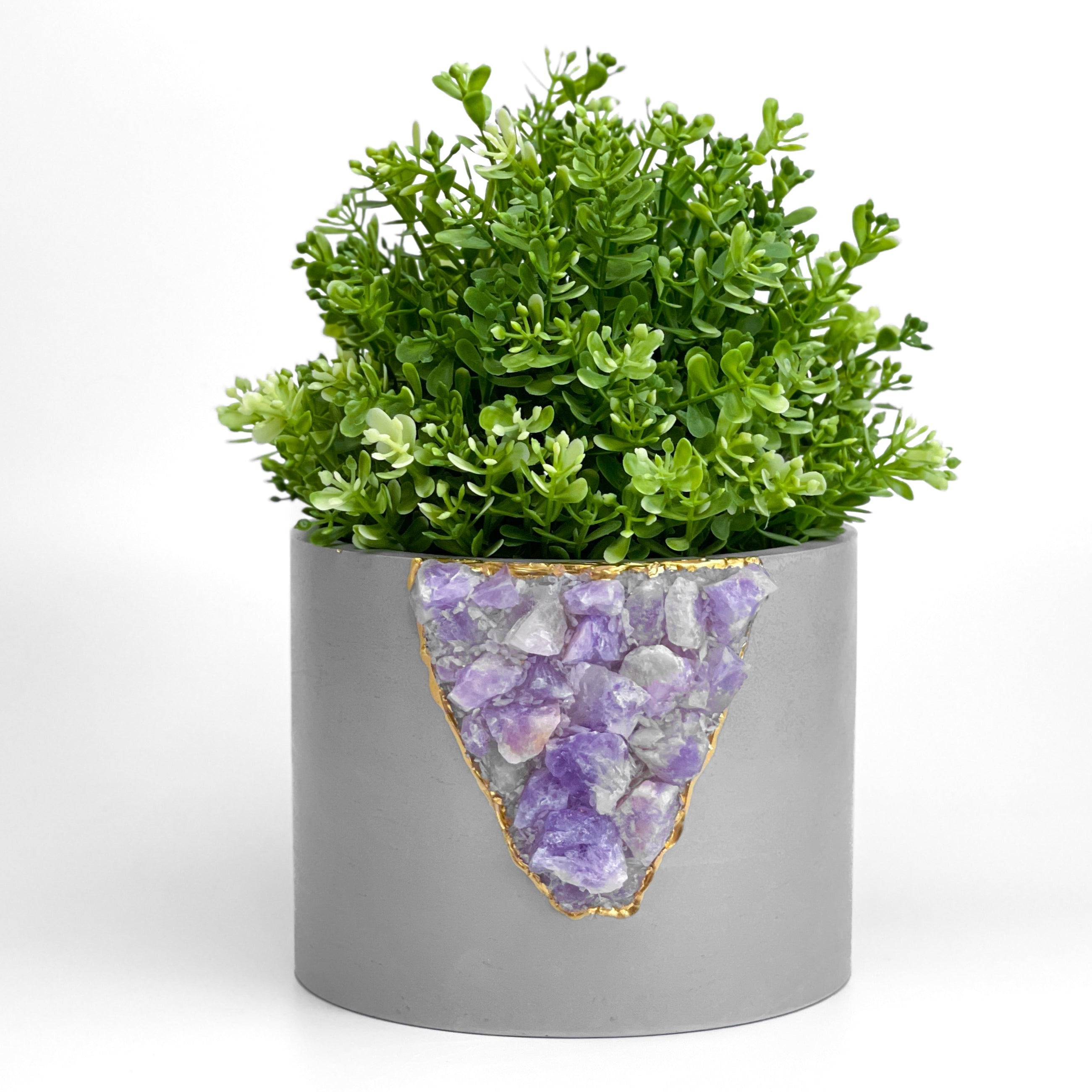 lilac indoor plant pots 6 inch PLANTER AMETHYST
