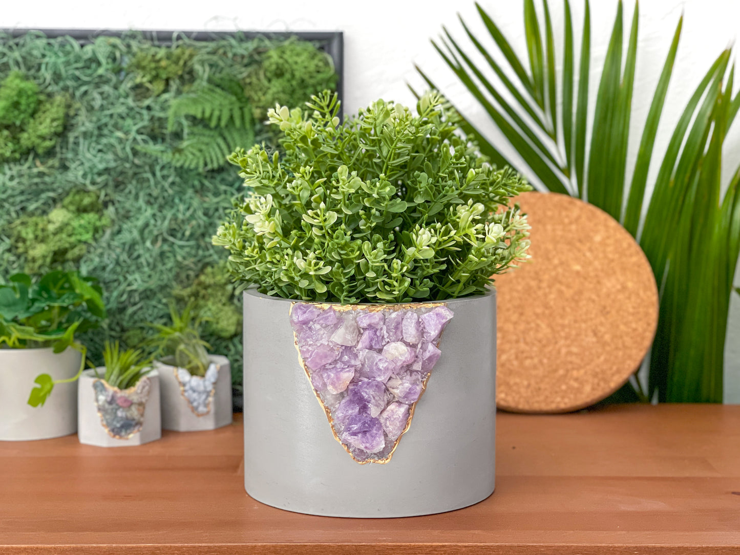 6" AMETHYST PLANTER