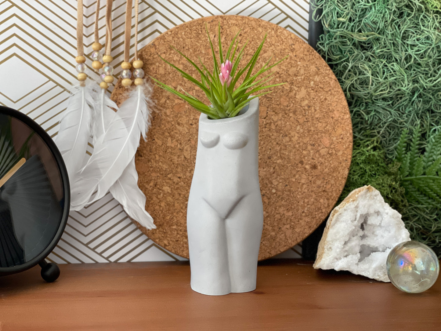 Female Body Vase | AIR PLANT HOLDER