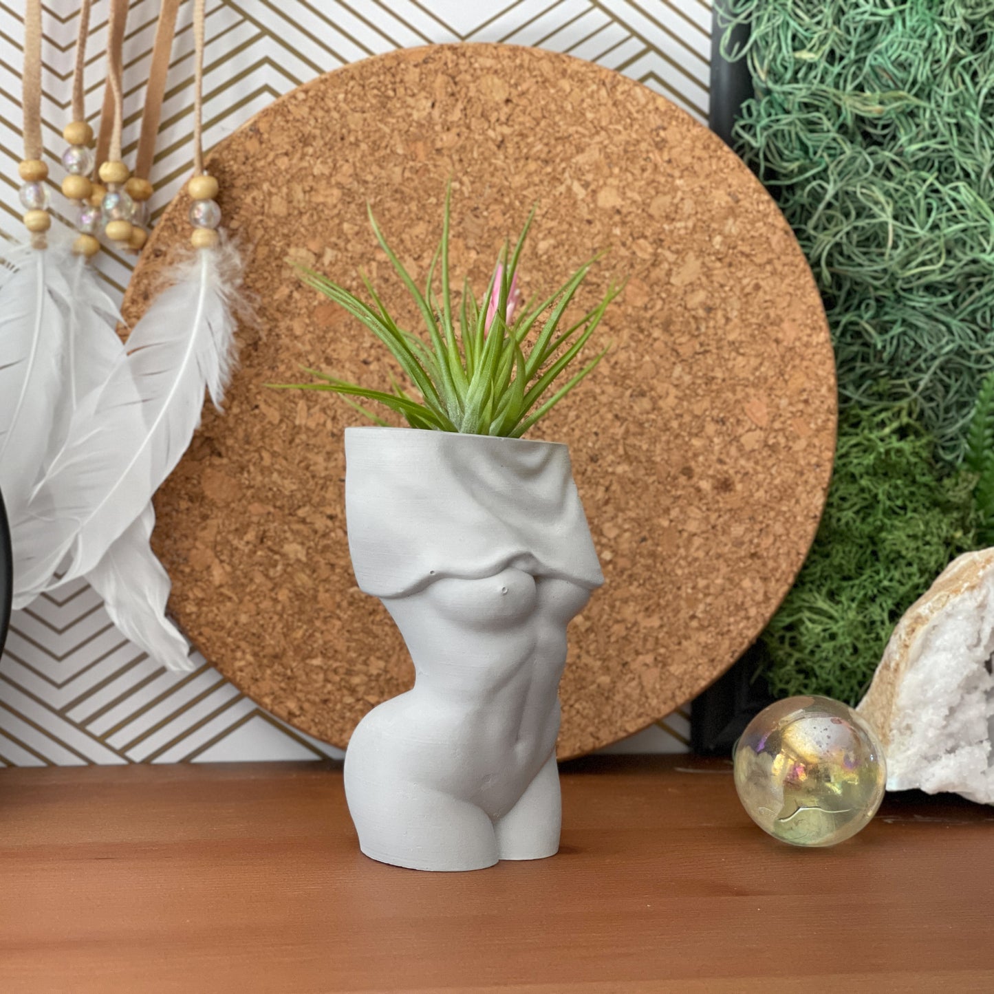 Female Body Vase | AIR PLANT HOLDER