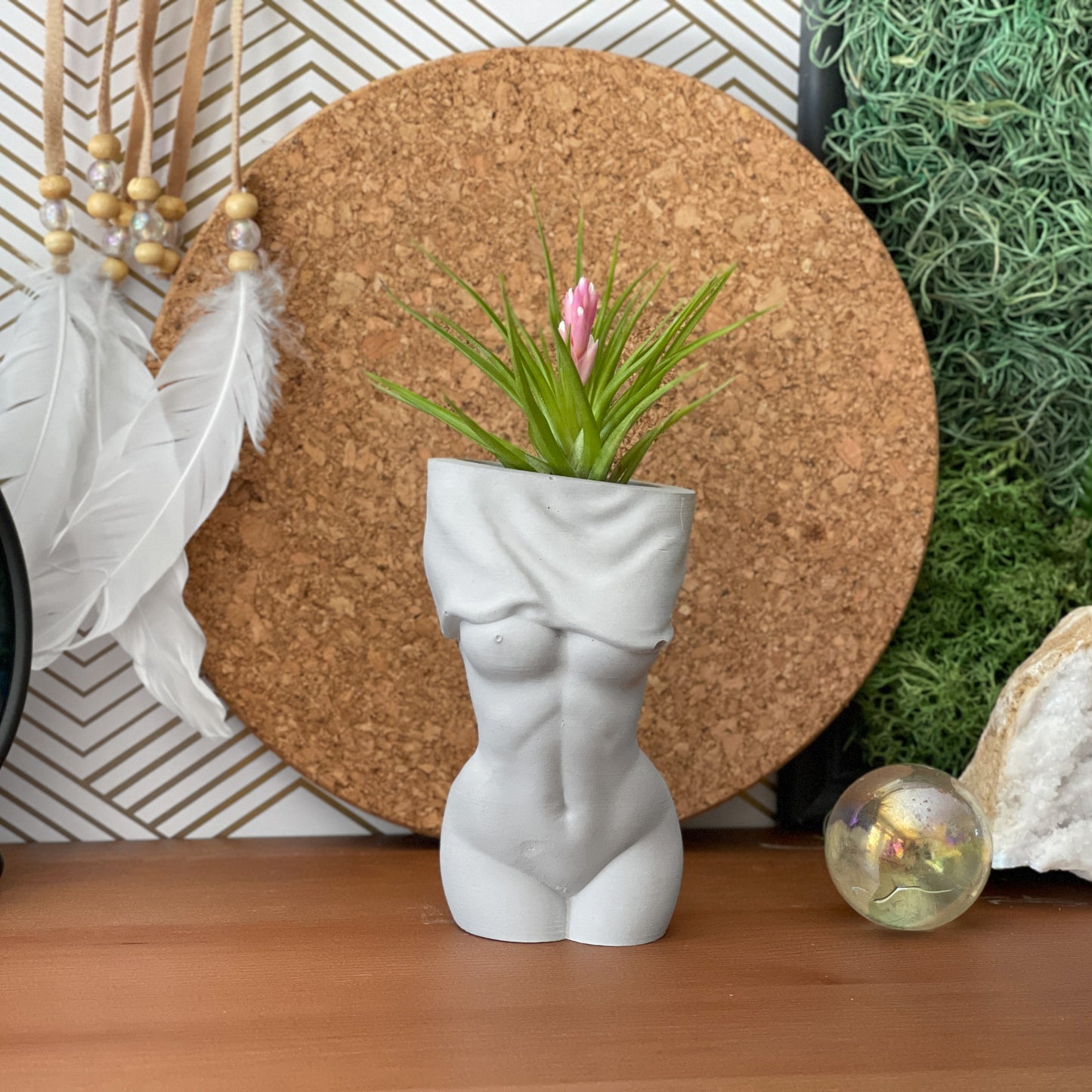 Female Body Vase | AIR PLANT HOLDER