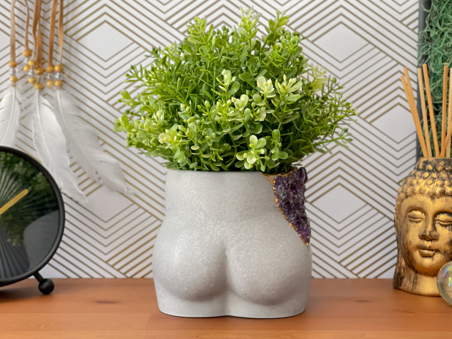 Amethyst Butt Planter