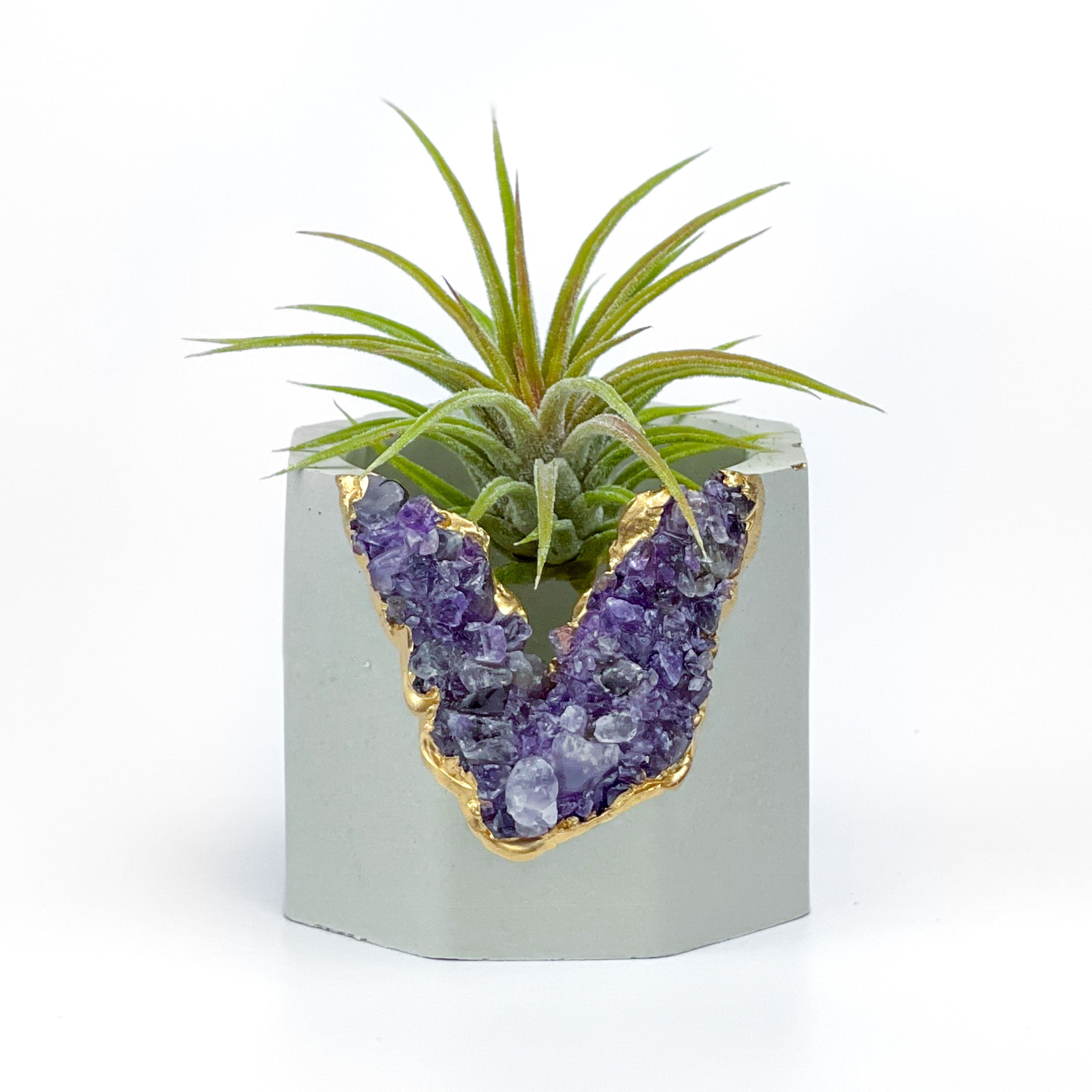 Large Eclectic Geode Succulent Planter, deals Unique Amethyst Geode Pot, Gifts For Him And Her, The Bohemian Amethyst Home Decor, Wedding Gift