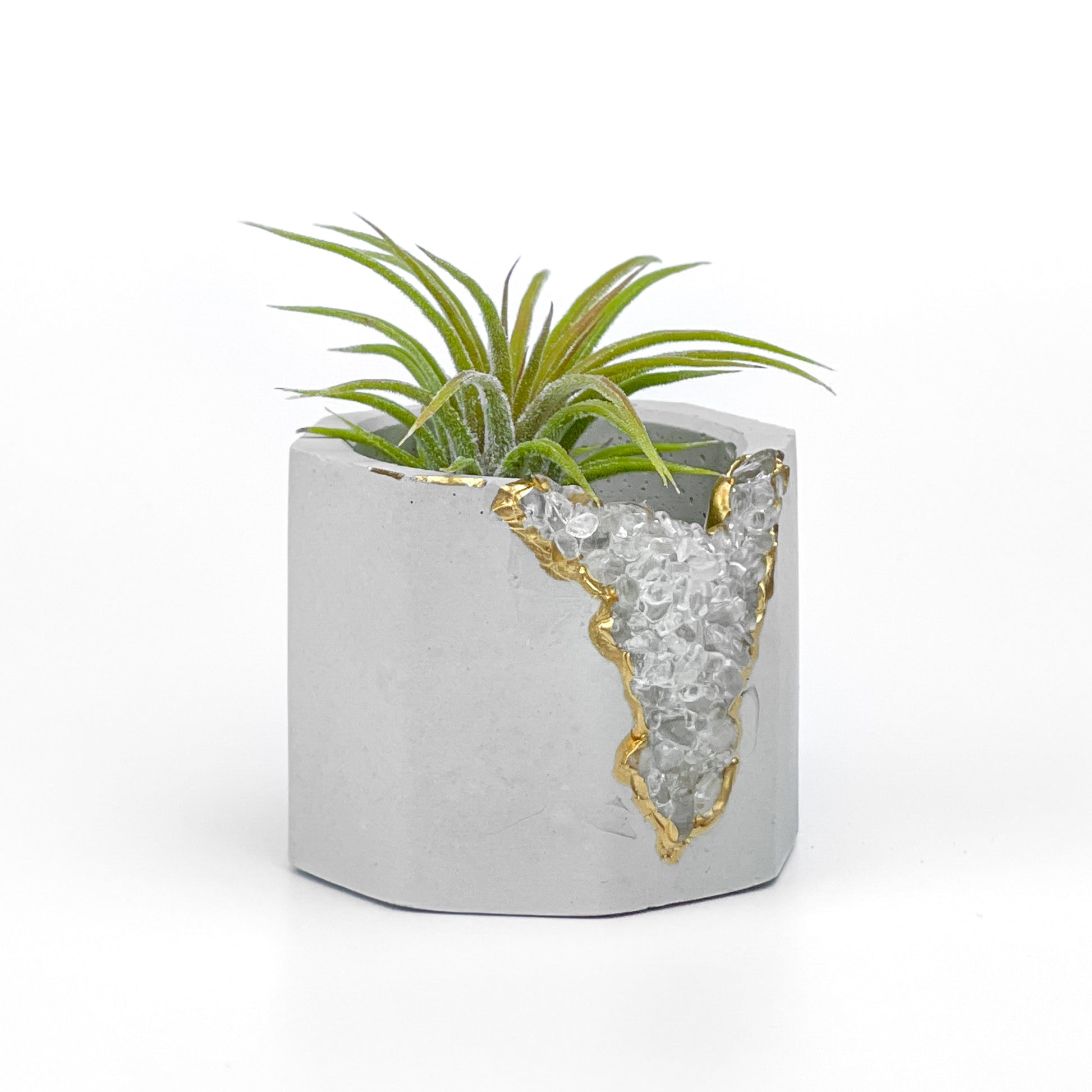 6 inch PLANTER FLUORITE GEODE pot, Crystal Planter Pot, Gemstone decor –  AURA 8 HOME