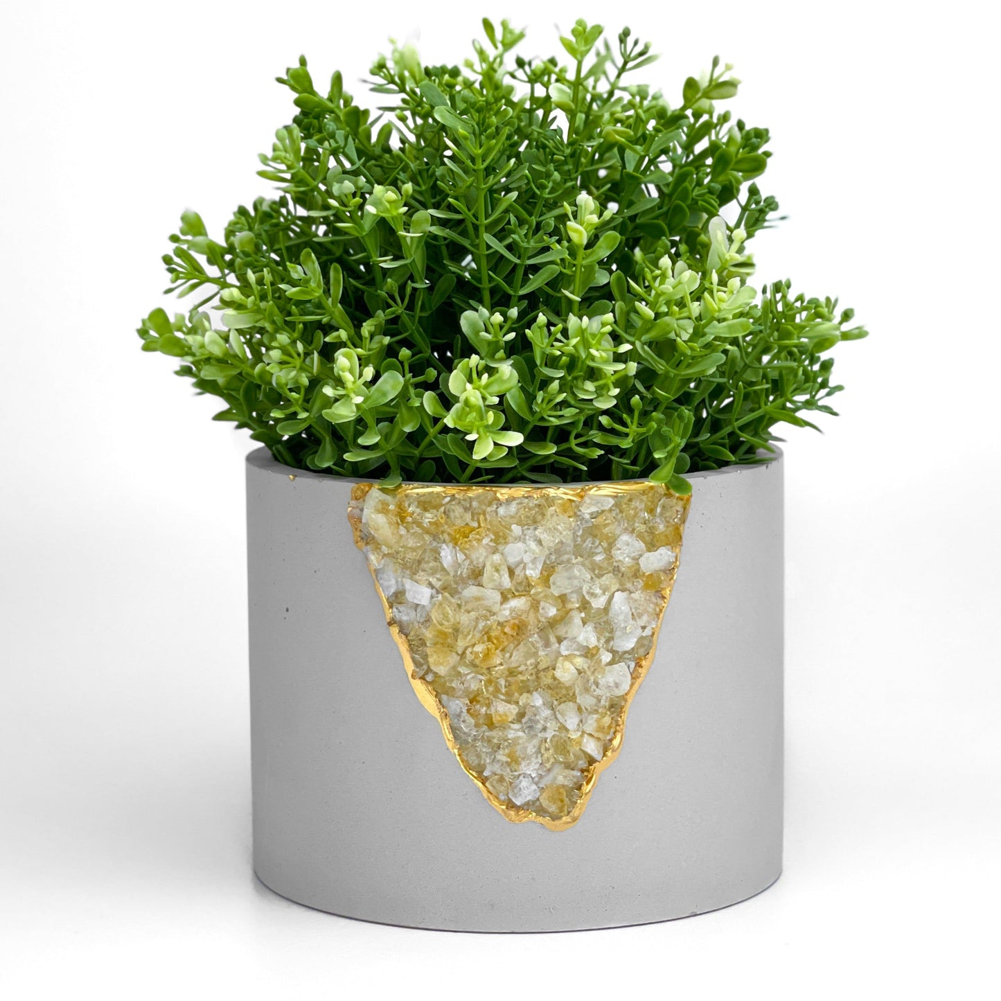 bronze indoor plant pot 6 inch CITRINE PLANTER 7627558224022